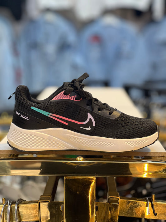 NIKE ZOOM NOIRE +VERT ORANGE